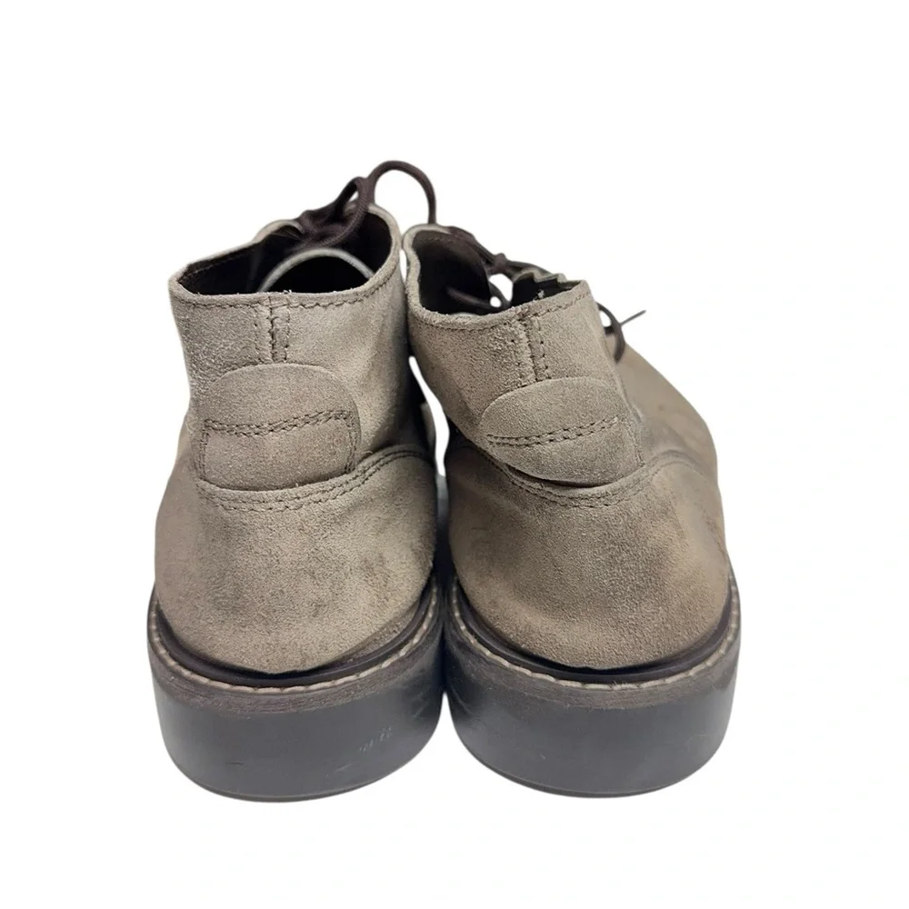 Men's Chukka Boots in Gray Suede Made‎ in Italy 44 10.5-11